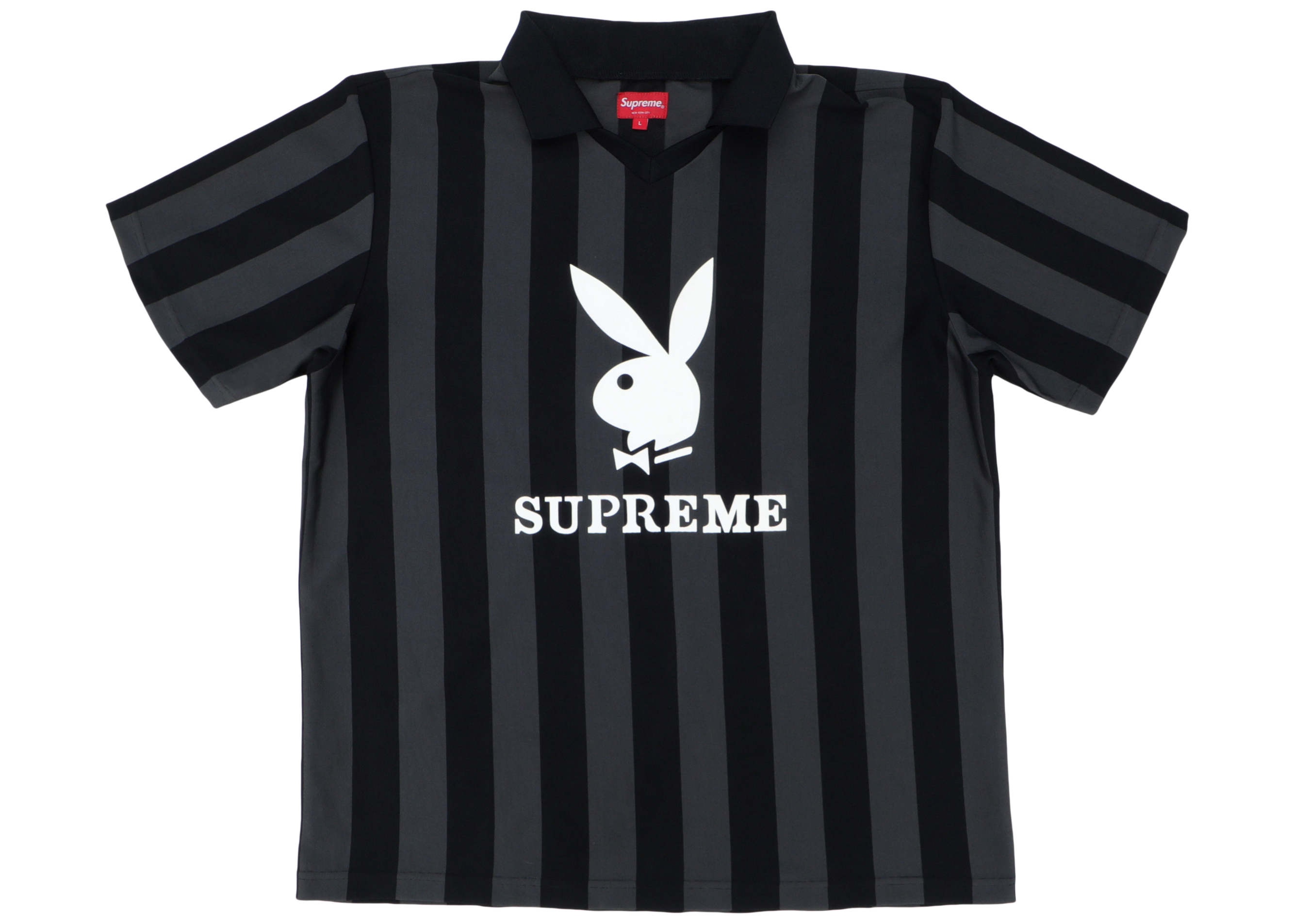 Supreme Playboy Soccer Jersey Black Men's - SS18 - US