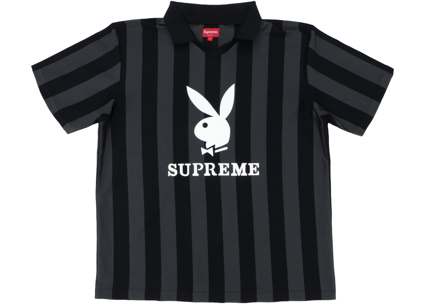 Supreme Playboy Soccer Jersey Black Men's SS18 GB
