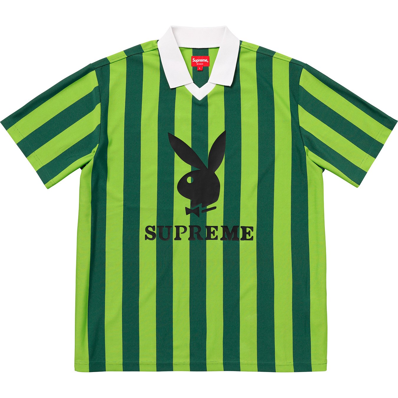 Supreme Playboy Soccer Jersey Green Men's - SS18 - US