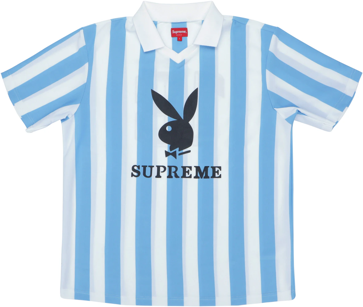 Supreme Playboy Soccer Jersey Light Blue - StockX News