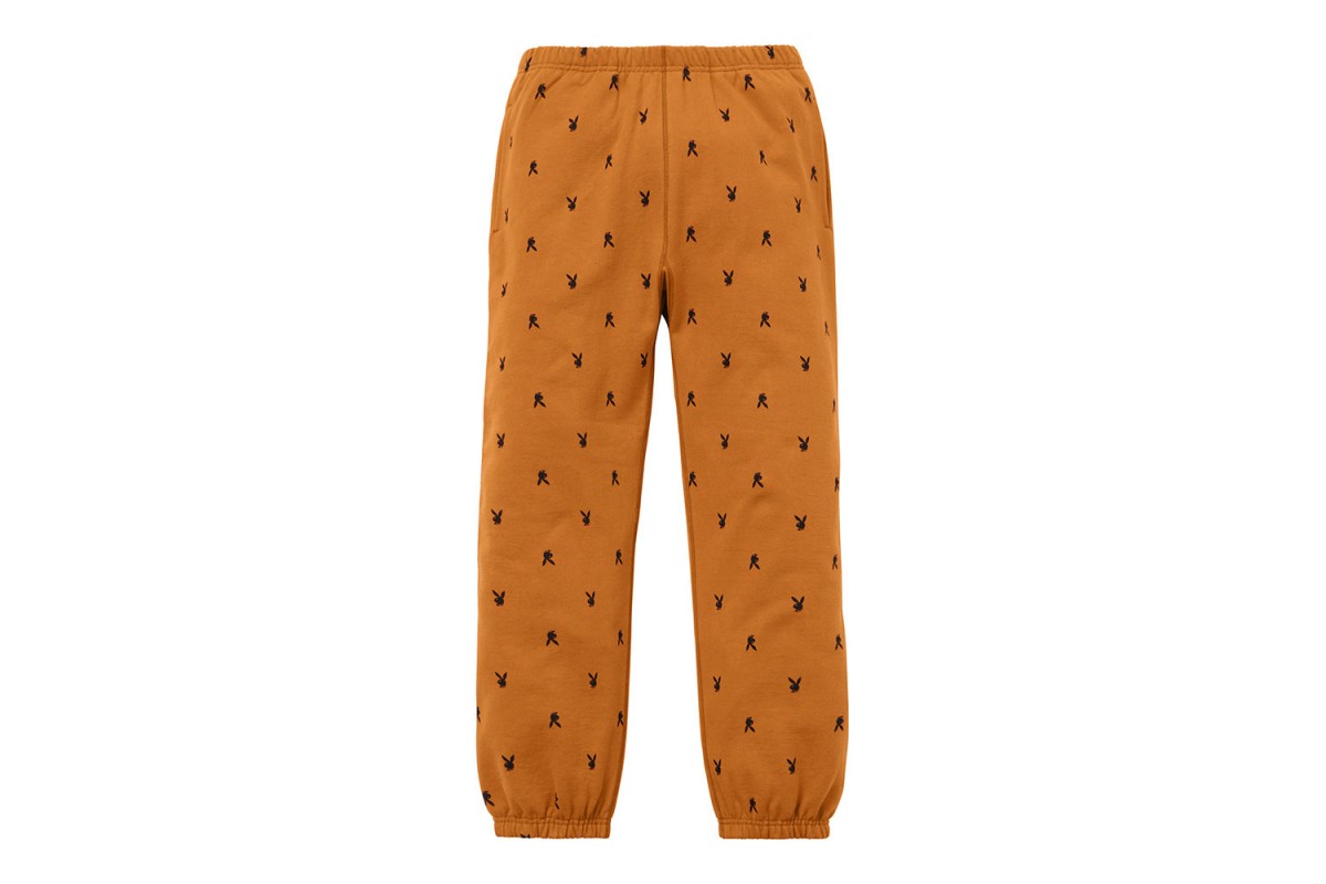 Orange playboy online sweatpants