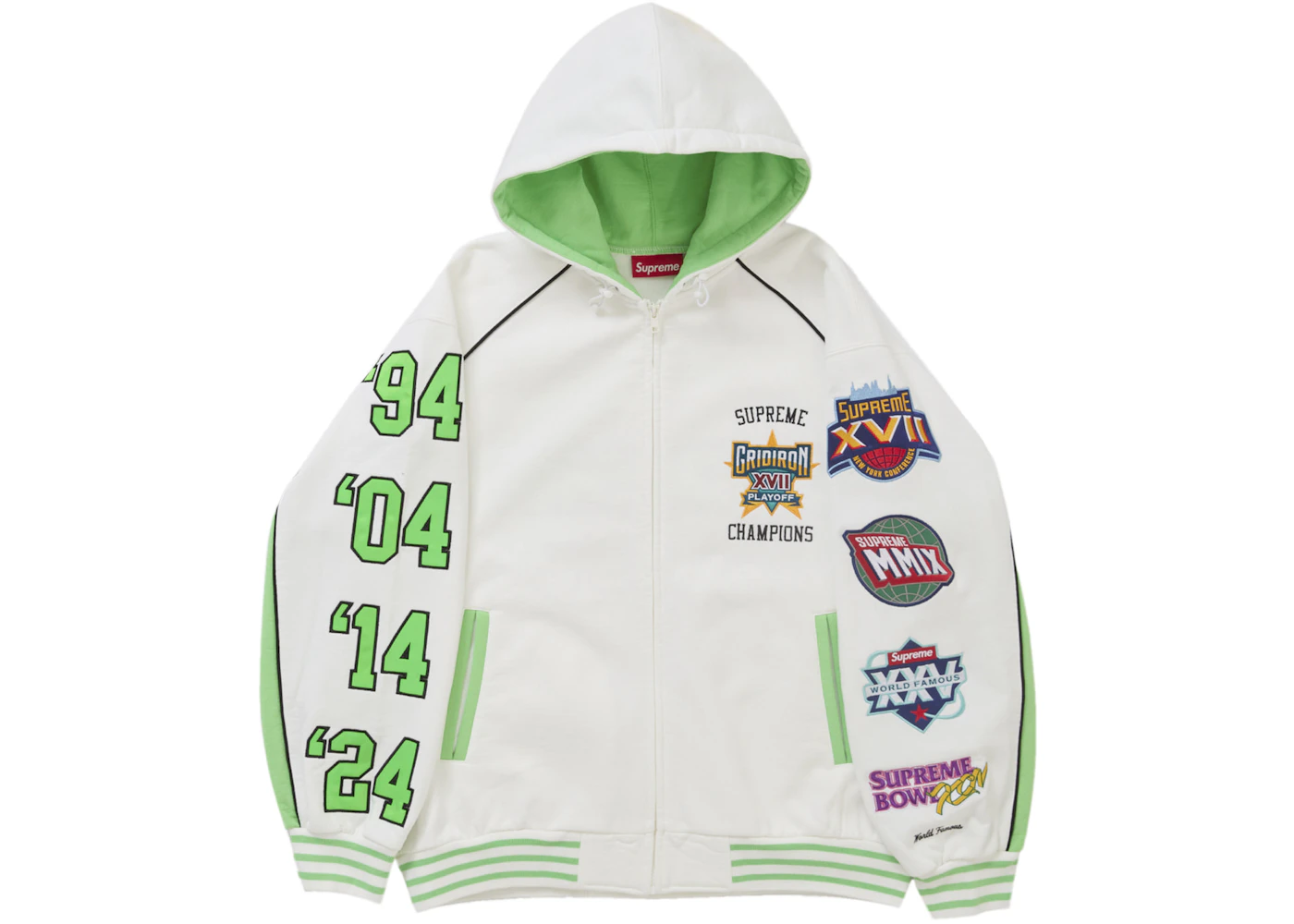 Champion Hoodie Bape Supreme Off White Supreme Playoffs Zip Up