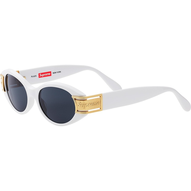 Supreme Plaza Sunglasses White - SS18 - US