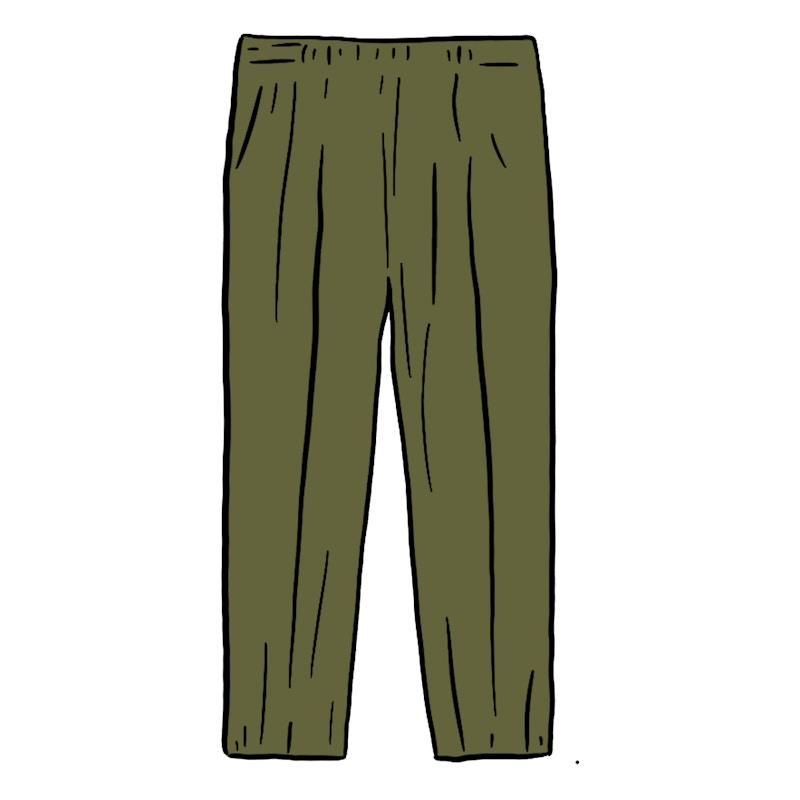 Supreme Pleated Trouser Dark Green Men's - FW21 - US