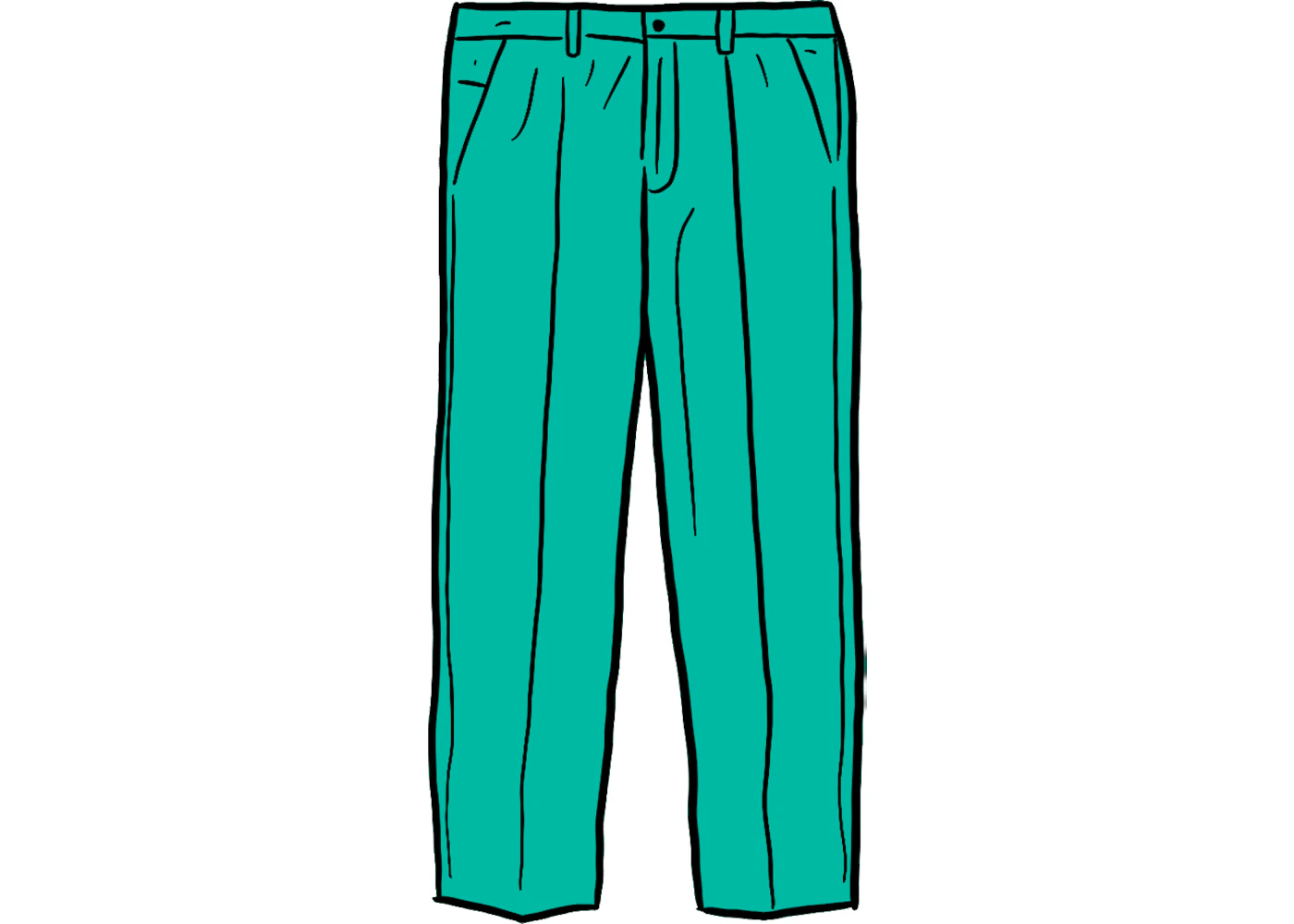 Supreme Pleated Trouser Dusty Mint - SS21 Men's - US