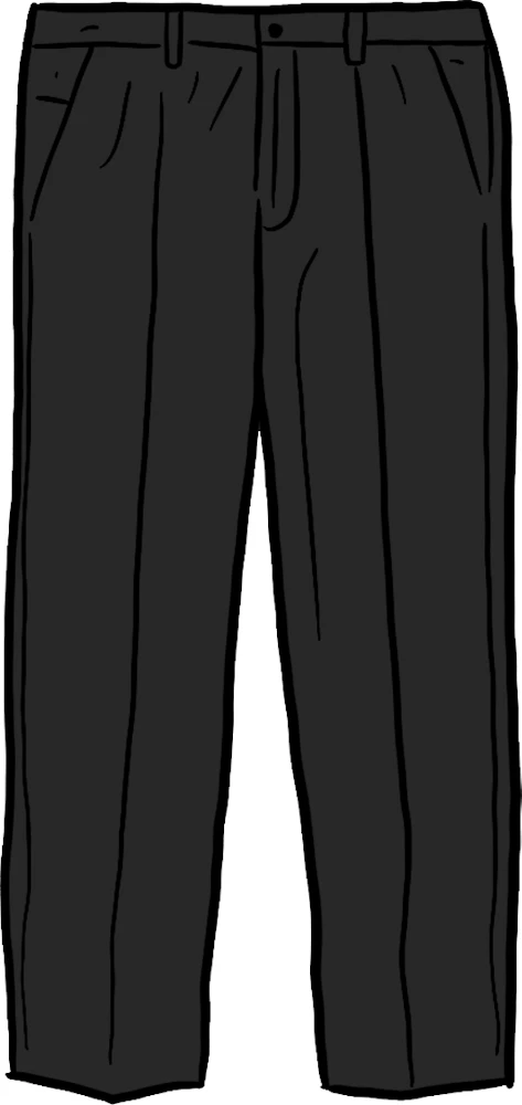 Supreme Pleated Trouser BLACK