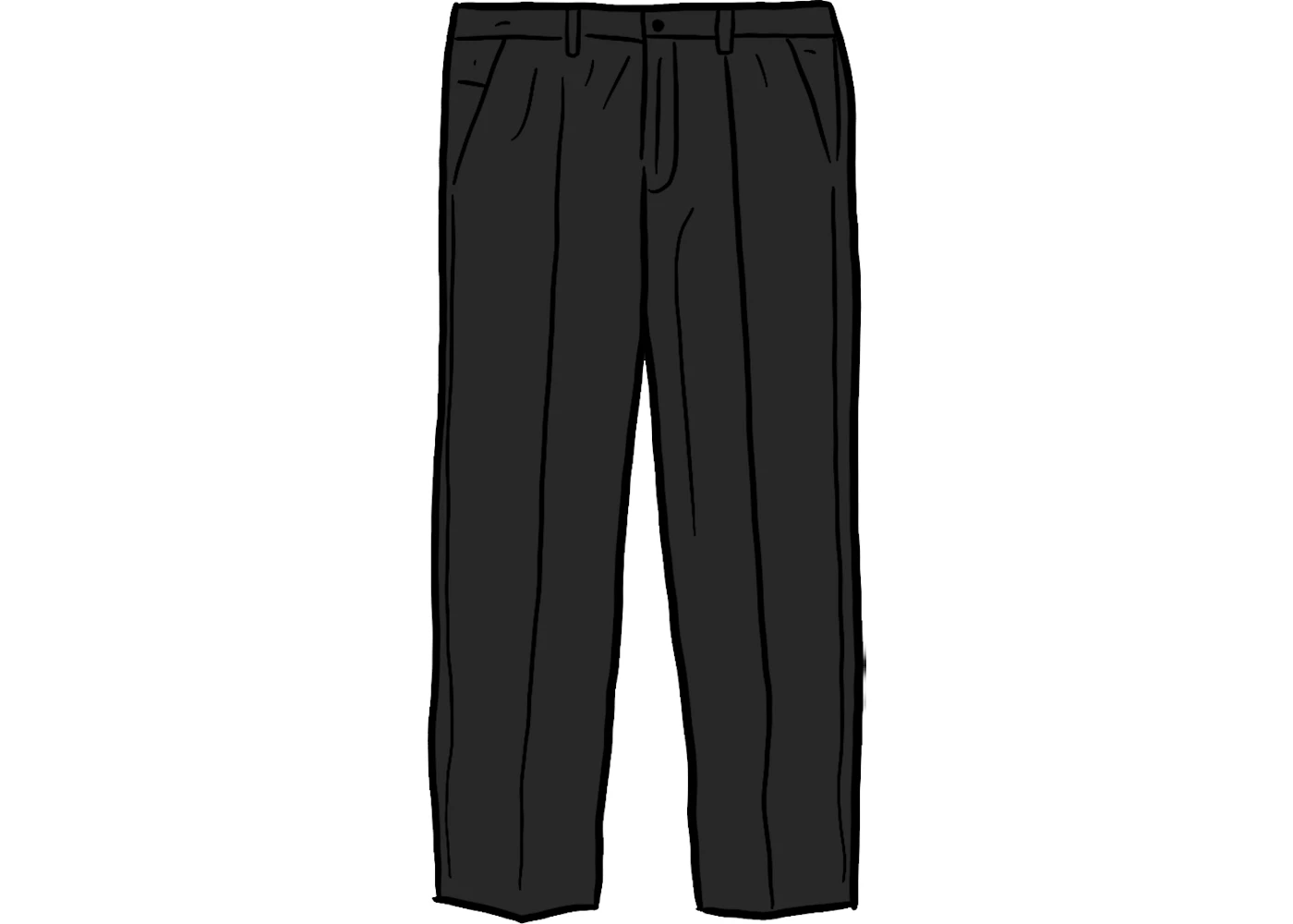 Supreme Pleated Trouser (SS21) Black - SS21 Men's - US