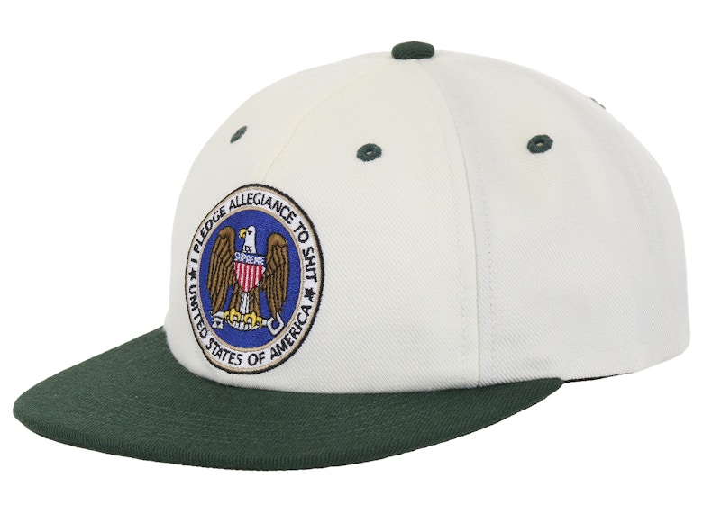 Supreme Pledge Allegiance 6-Panel Cap (FW25) White - FW25 - GB