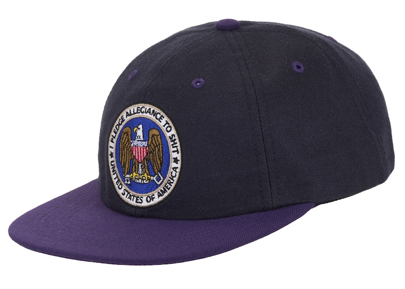 Supreme Pledge Allegiance 6-Panel Cap (FW25) Navy - FW25 - JP