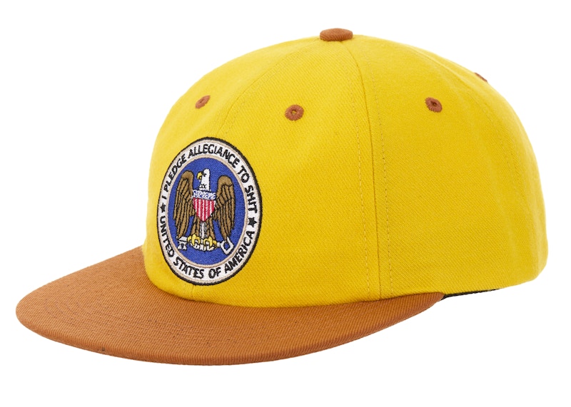 Supreme Pledge Allegiance 6-Panel Cap (FW25) Yellow - FW25 - US
