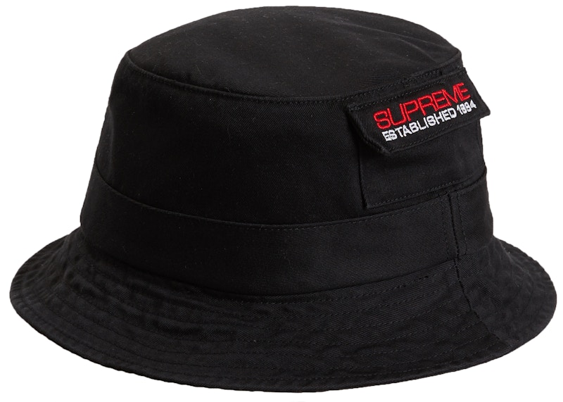 Supreme Black Quilted Liner Crusher Bucket Hat - Black - SIZE S/M - FW22