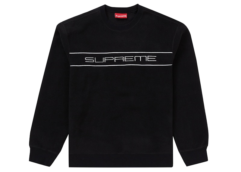 Supreme Polartec Crewneck Black Men's - FW19 - US