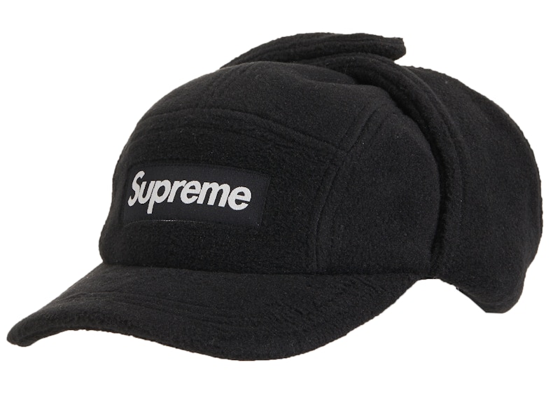 Supreme Polartec Earflap Camp Cap Black - FW21 - GB