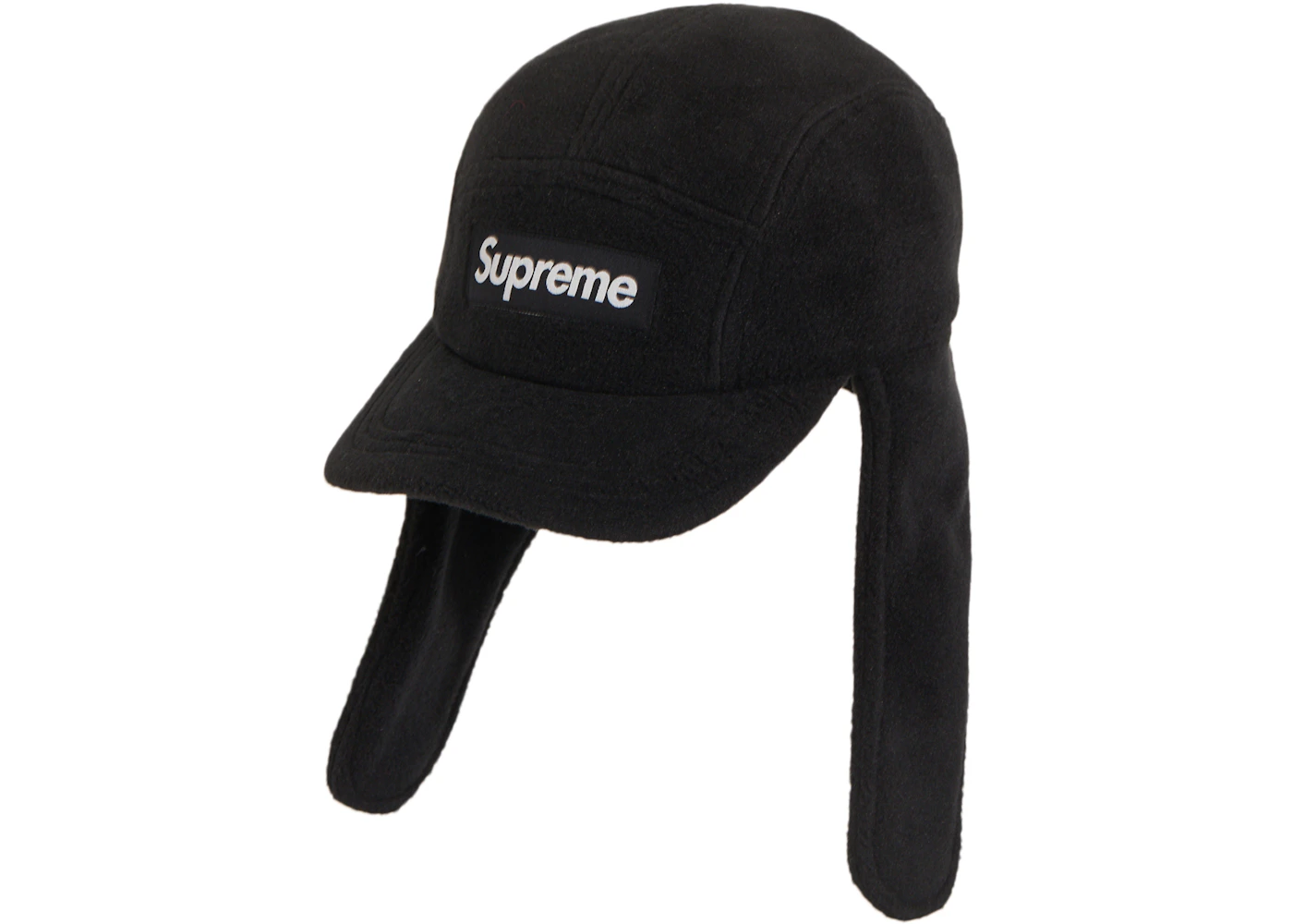 Supreme Polartec Earflap Camp Cap Black FW21 US - Main Image