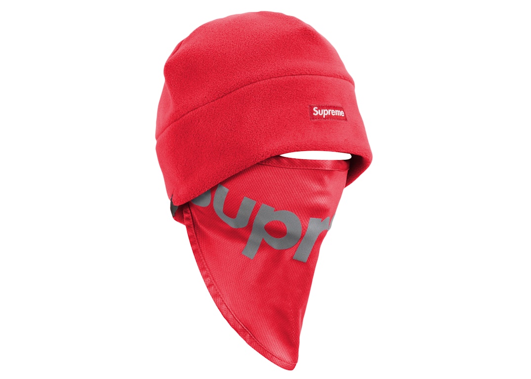 Pre-owned Supreme Polartec Facemask Beanie Red