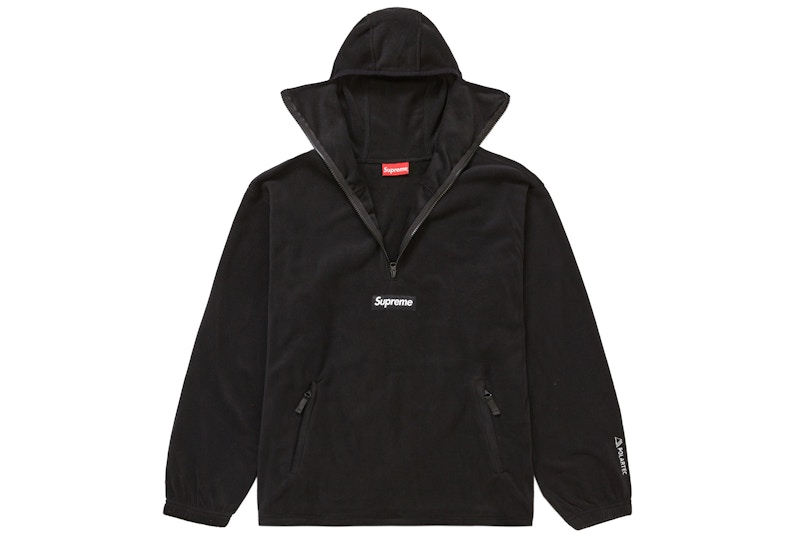 Supreme Polartec Facemask Half Zip Pullover Black Men's - FW22 - US