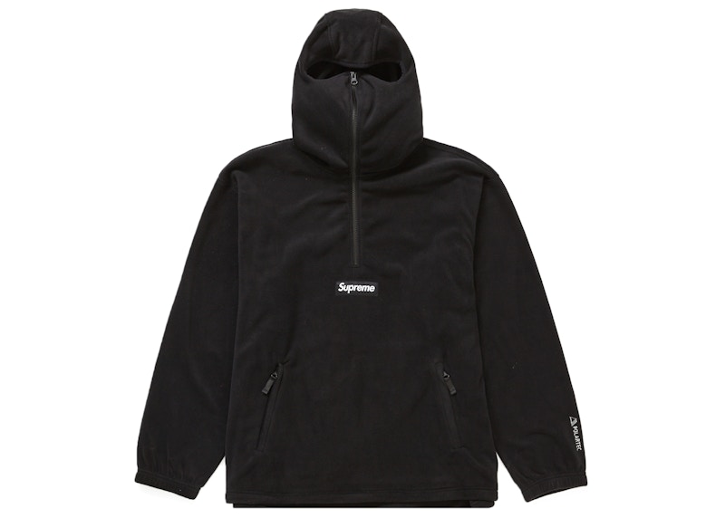 Supreme Polartec Facemask Half Zip Pullover Black Men's - FW22 - US