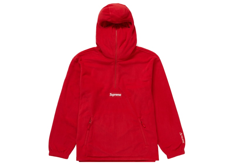 2020AWsupreme Polartec Zip Pullover 赤 フリース