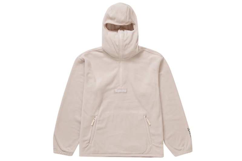 Supreme Polartec Facemask Half Zip Pullover Stone