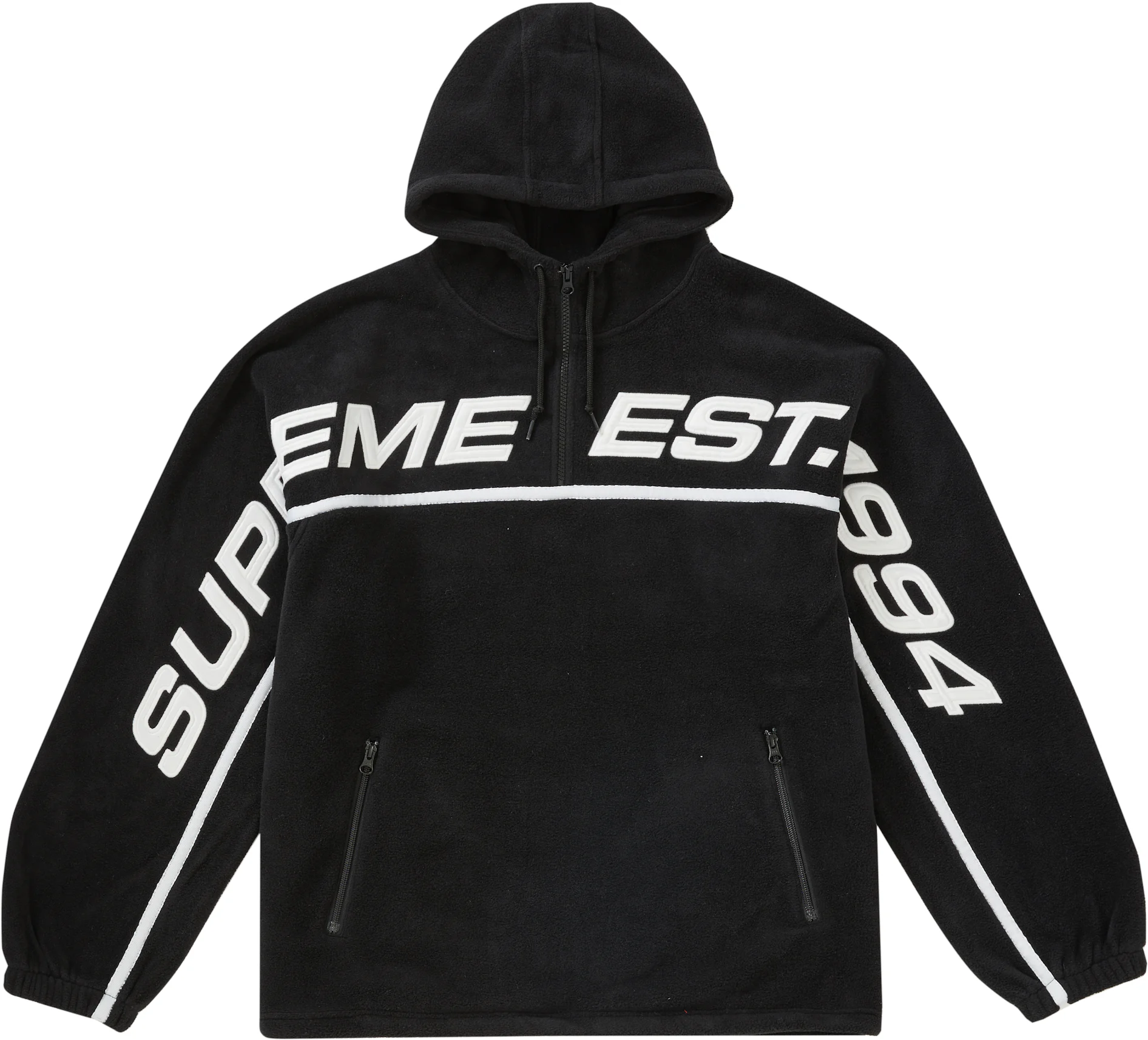 Supreme Capital Hooded Sweatshirt Black – Izicop