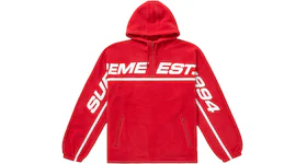 Supreme Polartec Half Zip Hooded Sweatshirt Red