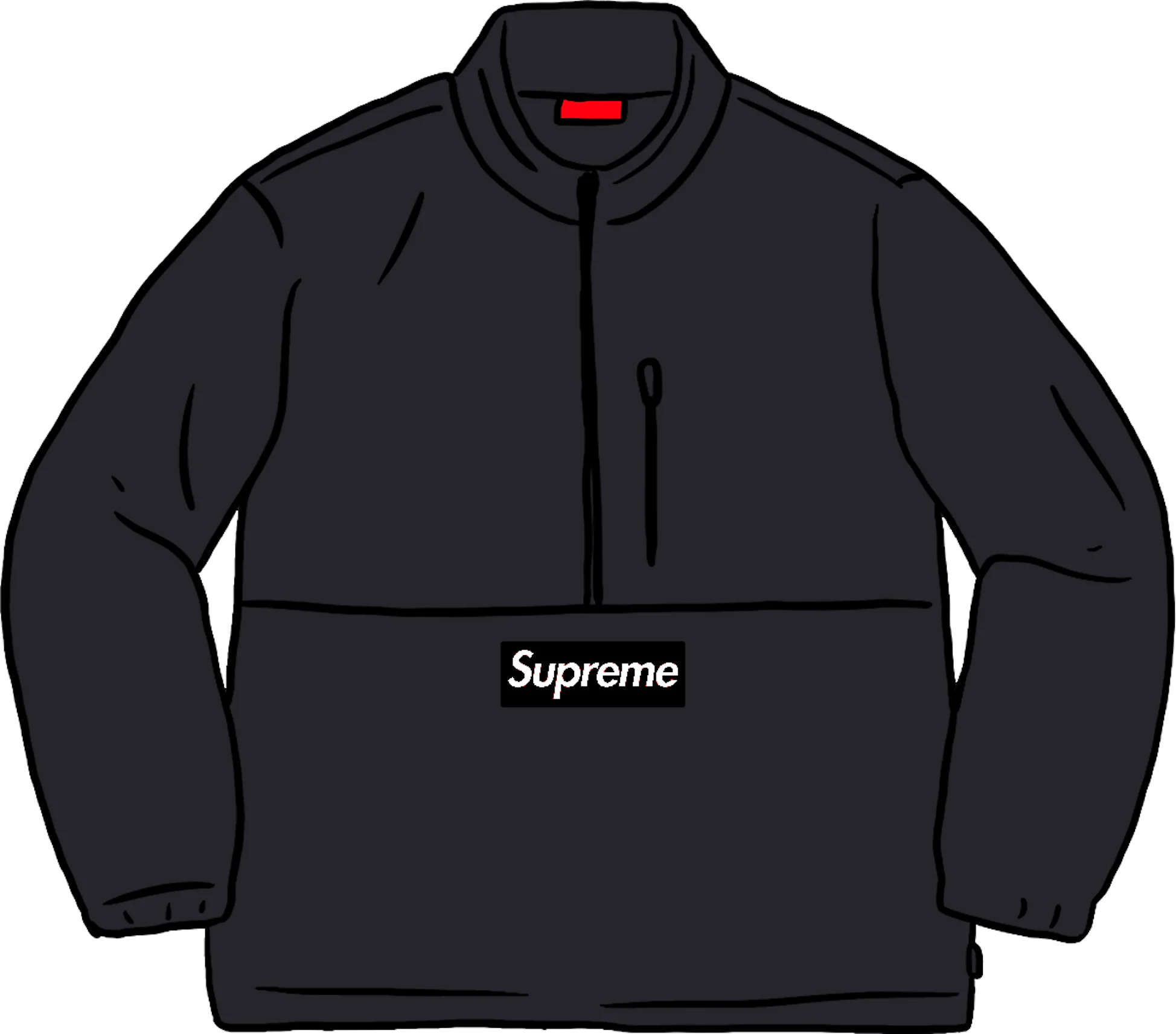 Supreme Polartec Half Zip Pullover (FW20) Black