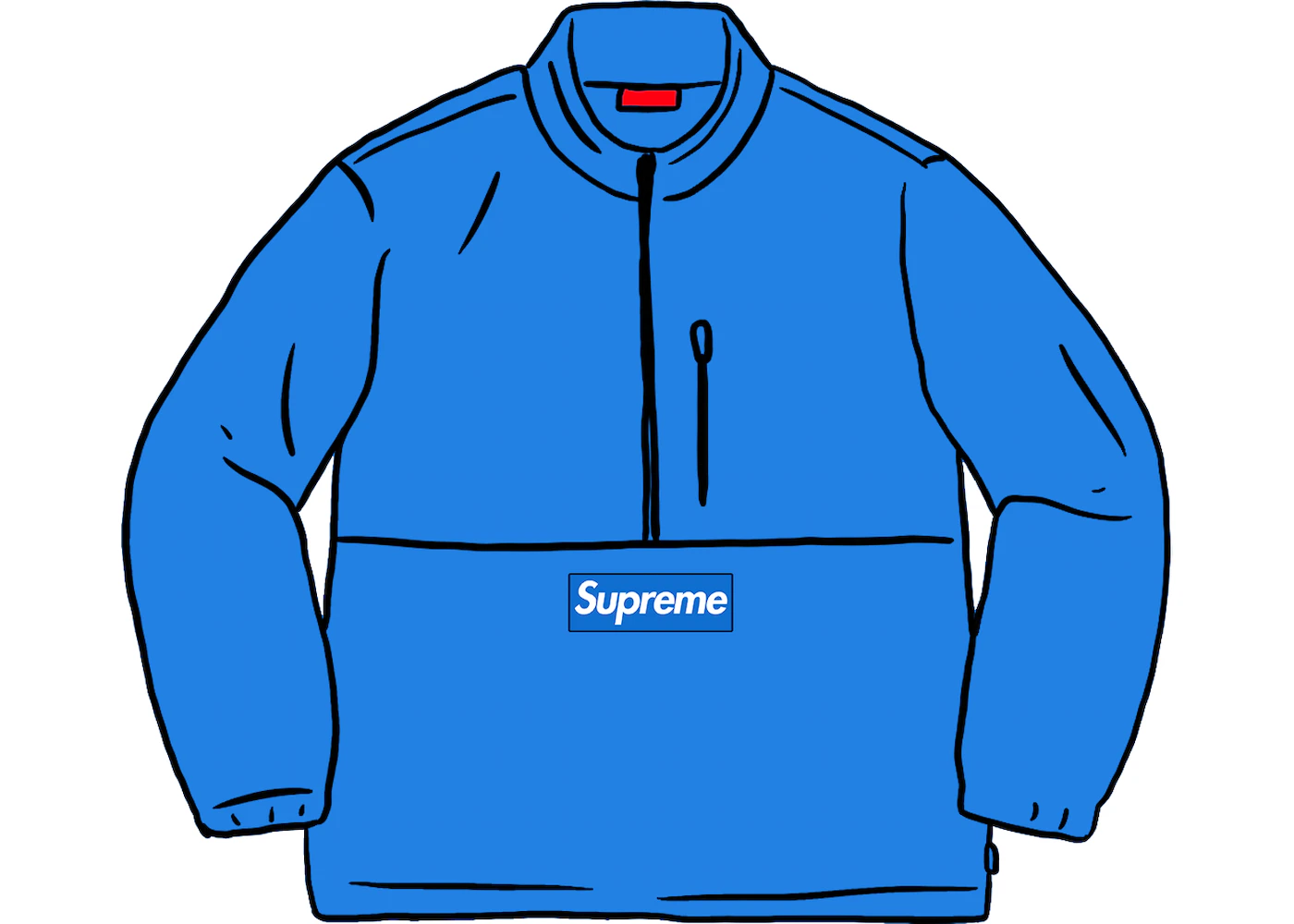 Supreme Polartec Half Zip Pullover (FW20) Bright Blue