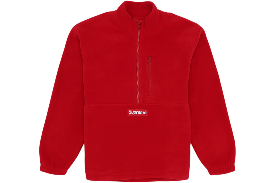 Supreme Polartec Half Zip Pullover (FW20) Red