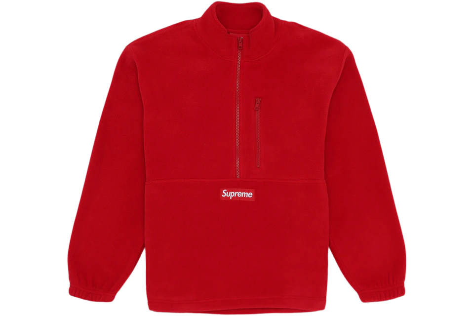 Supreme Polartec Half Zip Pullover (FW20) Red