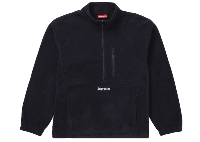 Supreme Polartec Half Zip Pullover Black Men's - FW19 - US