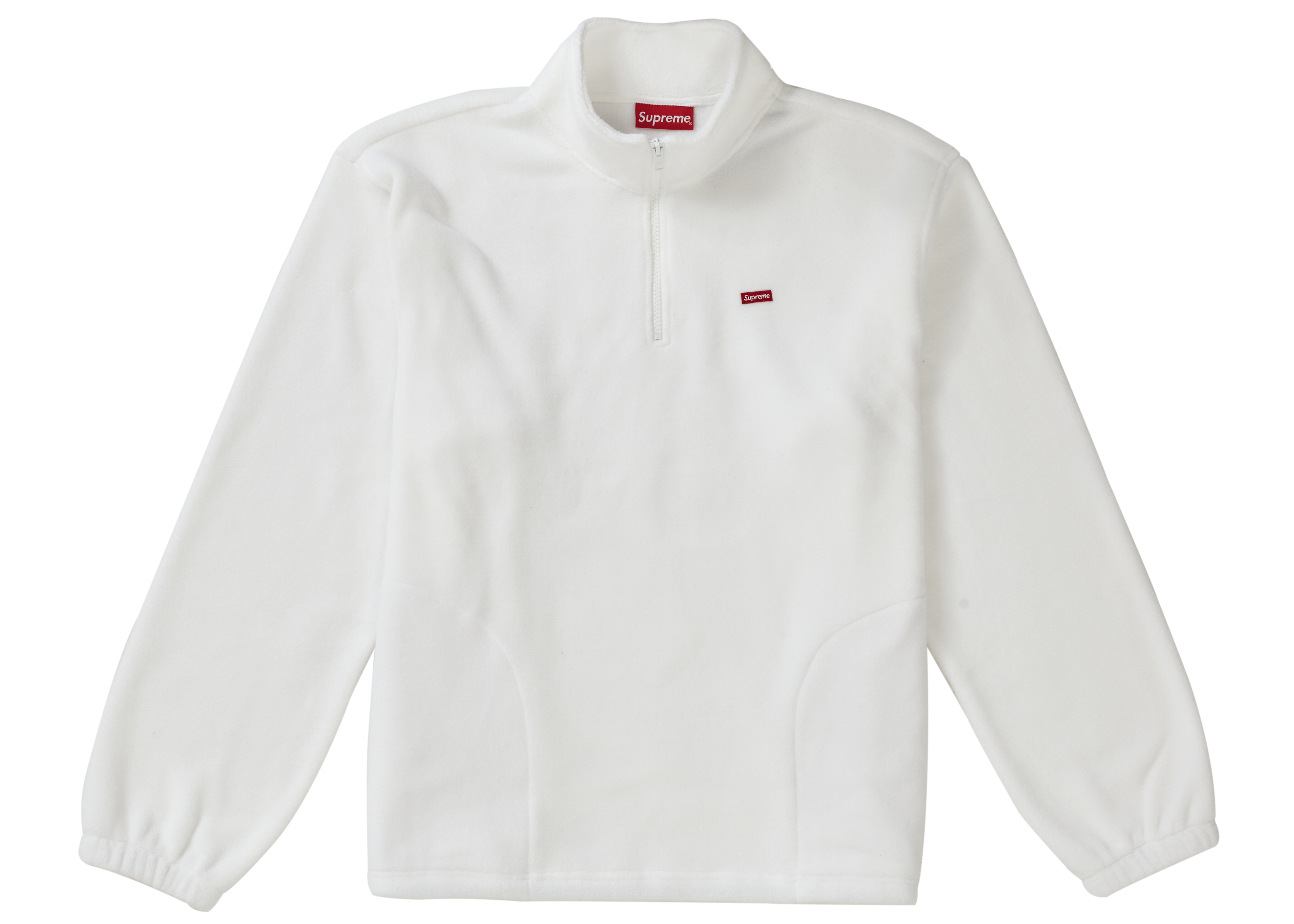 Supreme Polartec Half Zip Pullover White - FW19 - US