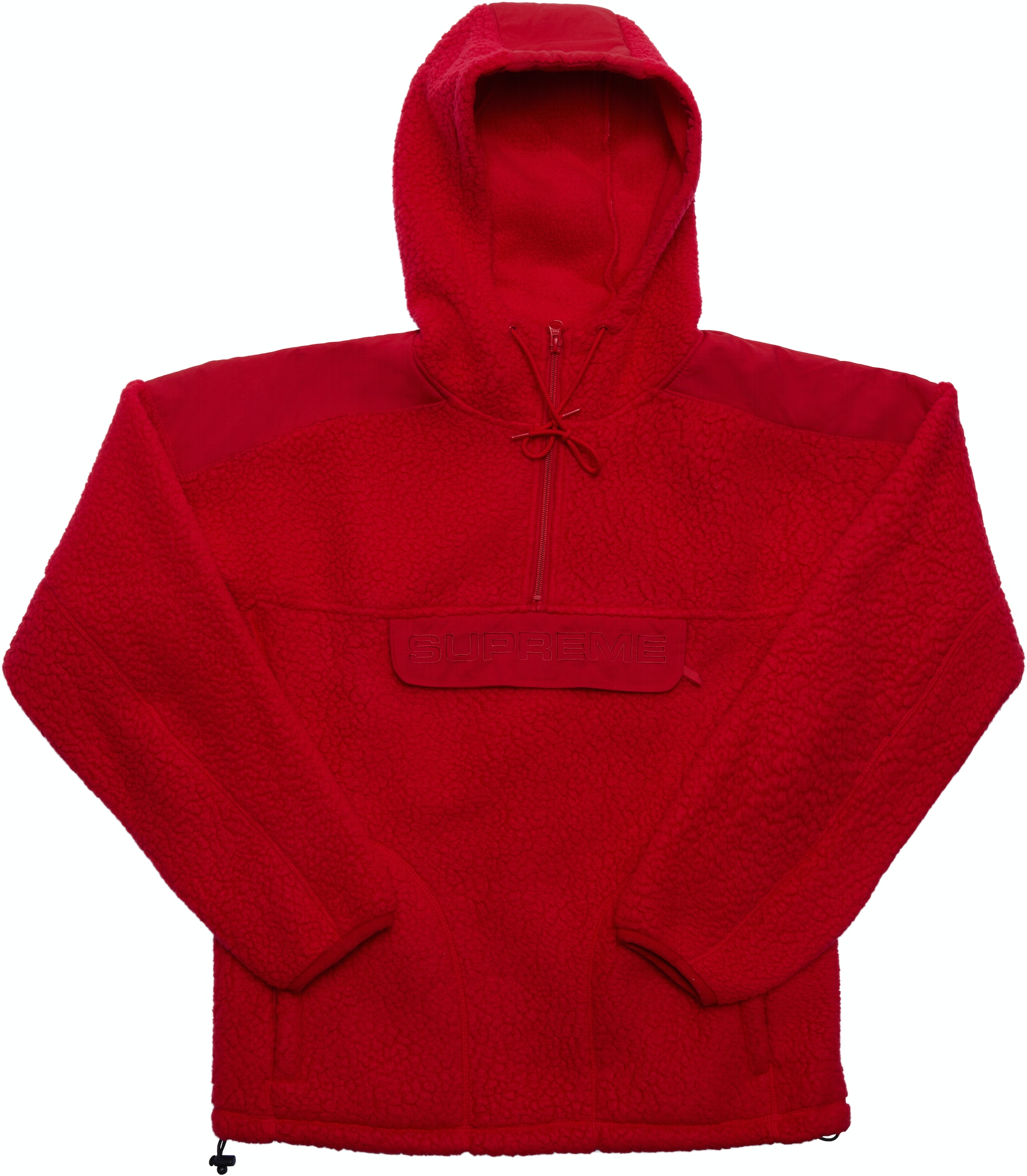 Supreme Polartec Hooded Half Zip Pullover Red - FW17