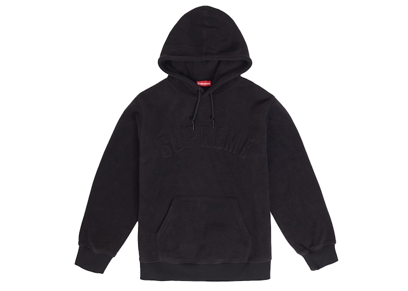 Supreme Polartec Hooded Sweatshirt (FW18) Black - FW18 Men's