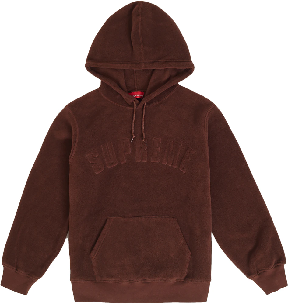 Supreme S Logo Hooded Sweatshirt (FW18) Brown Men's - FW18 - US