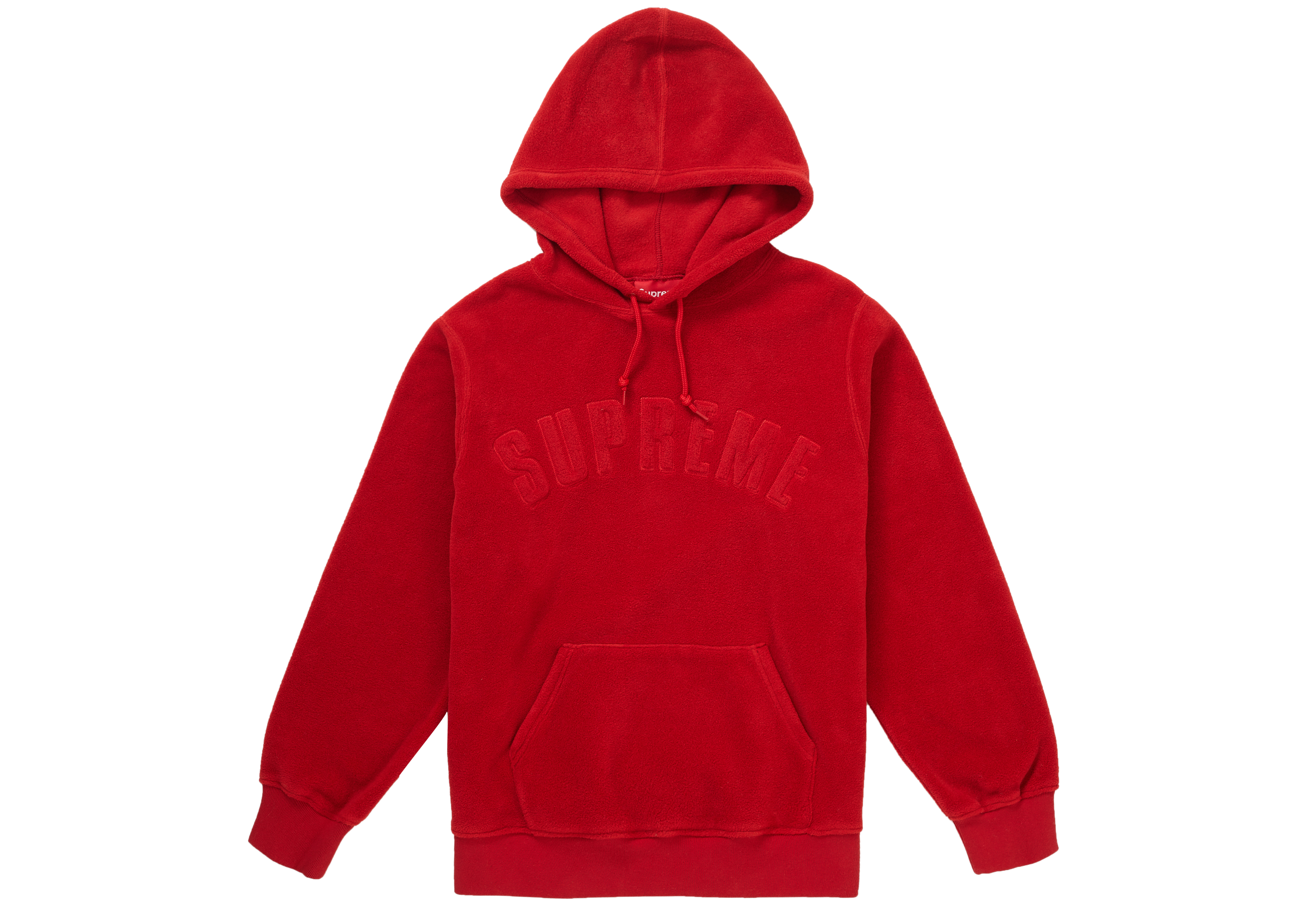 Supreme Polartec Hooded Sweatshirt (FW18) Red
