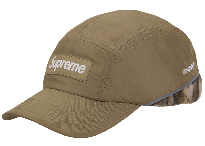 Supreme Polartec Lined Packable Earflap Camp Cap Woodland Camo