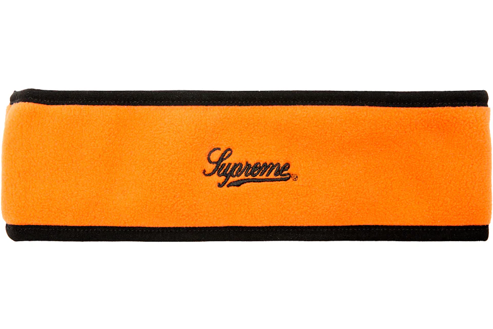Supreme Polartec Logo Headband Orange