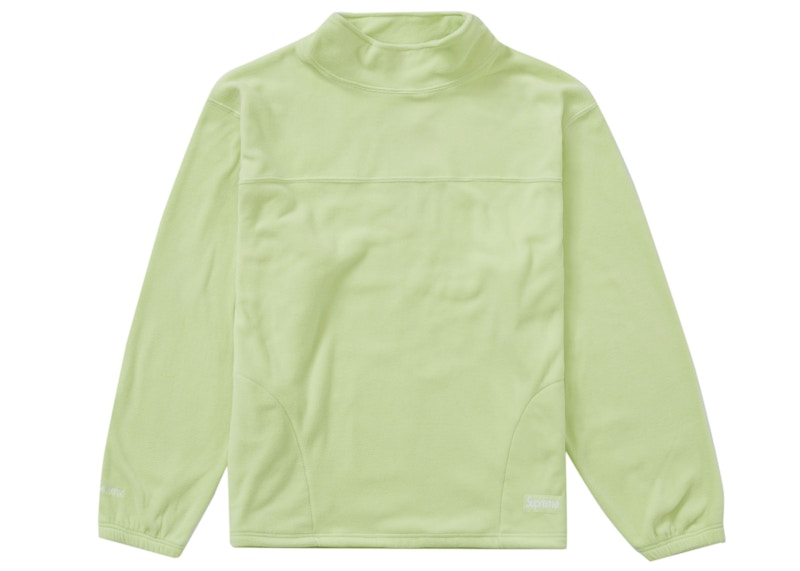 Supreme Polartec Mock Neck Pullover Lime