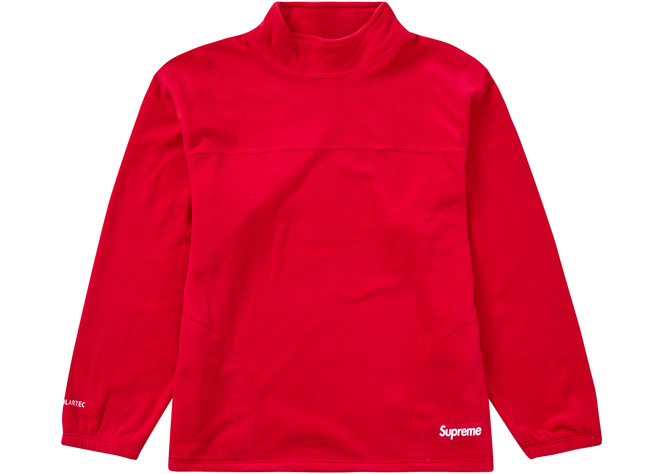 Supreme Polartec Mock Neck Pullover Red