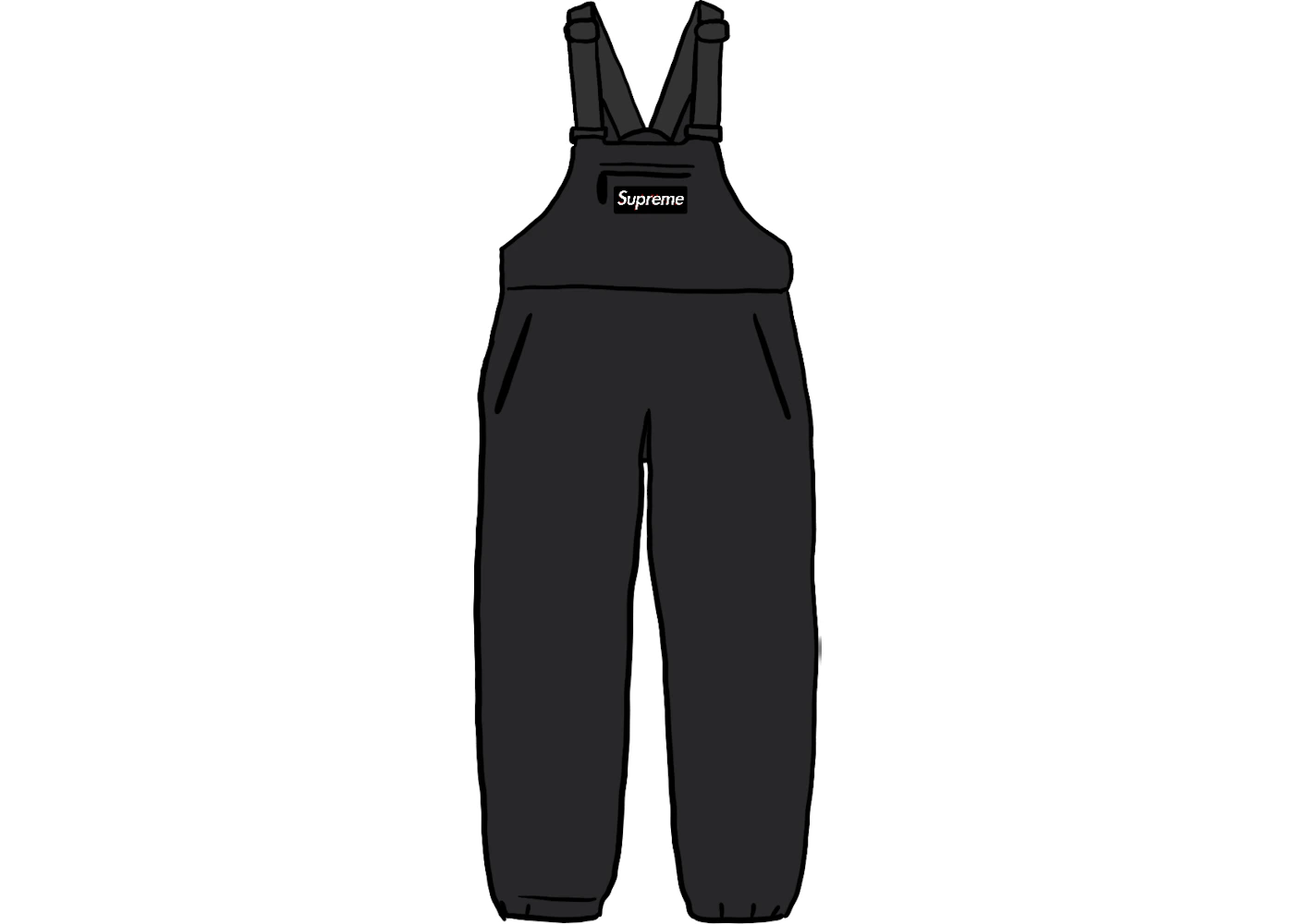 Supreme Polartec Overalls Black