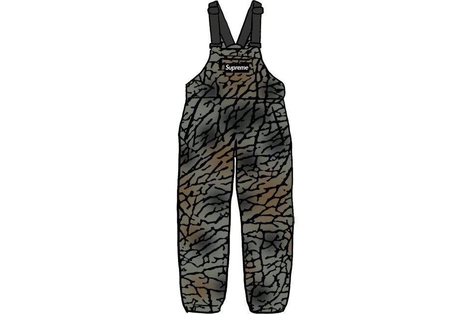 Supreme Polartec Overalls Olive Treebark Camo