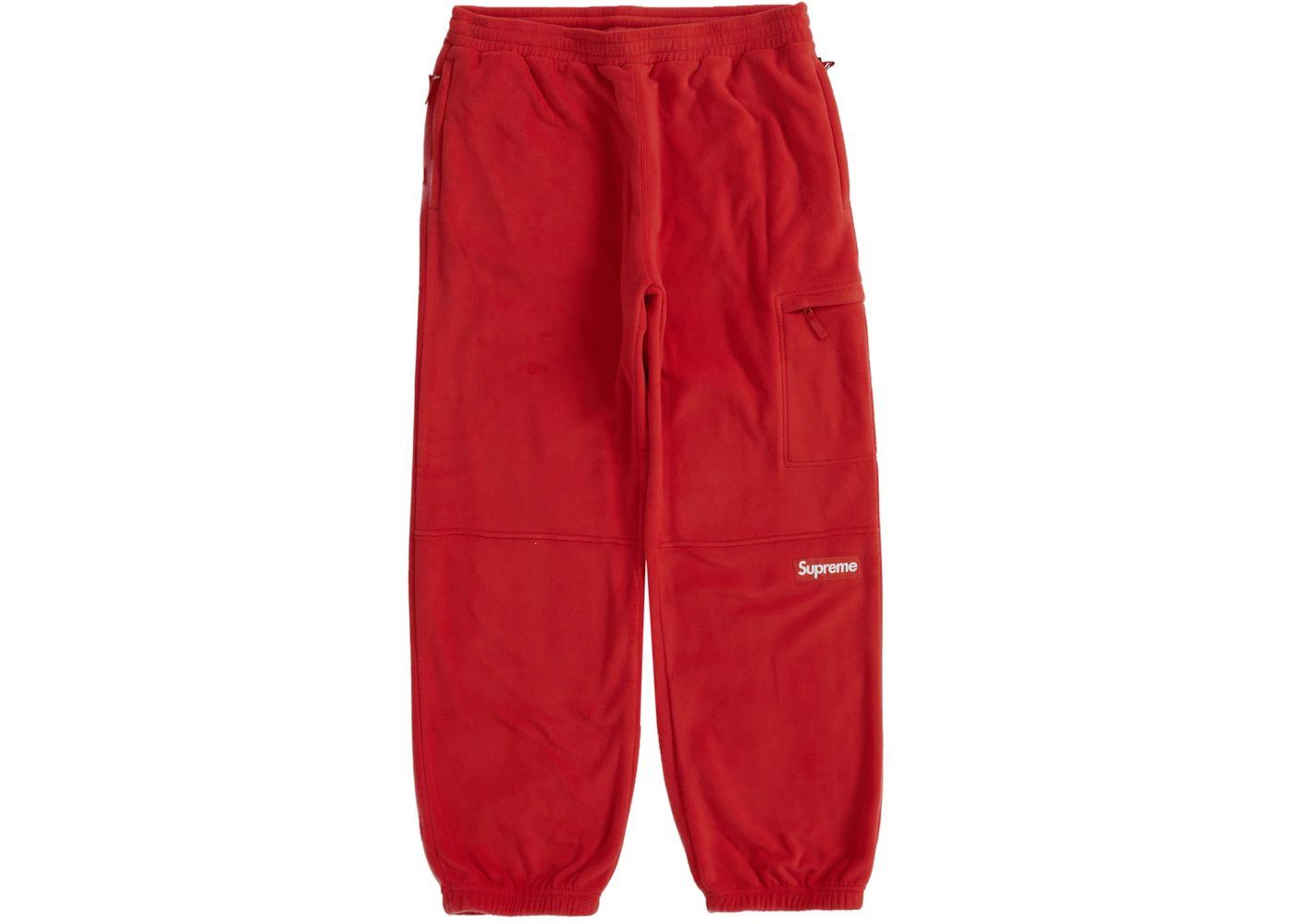Supreme warm up pants red Clearance