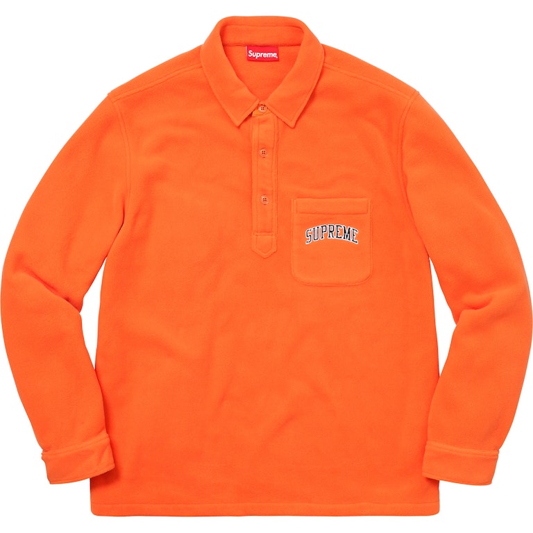 Pre-owned Supreme Polartec Pullover Shirt Orange