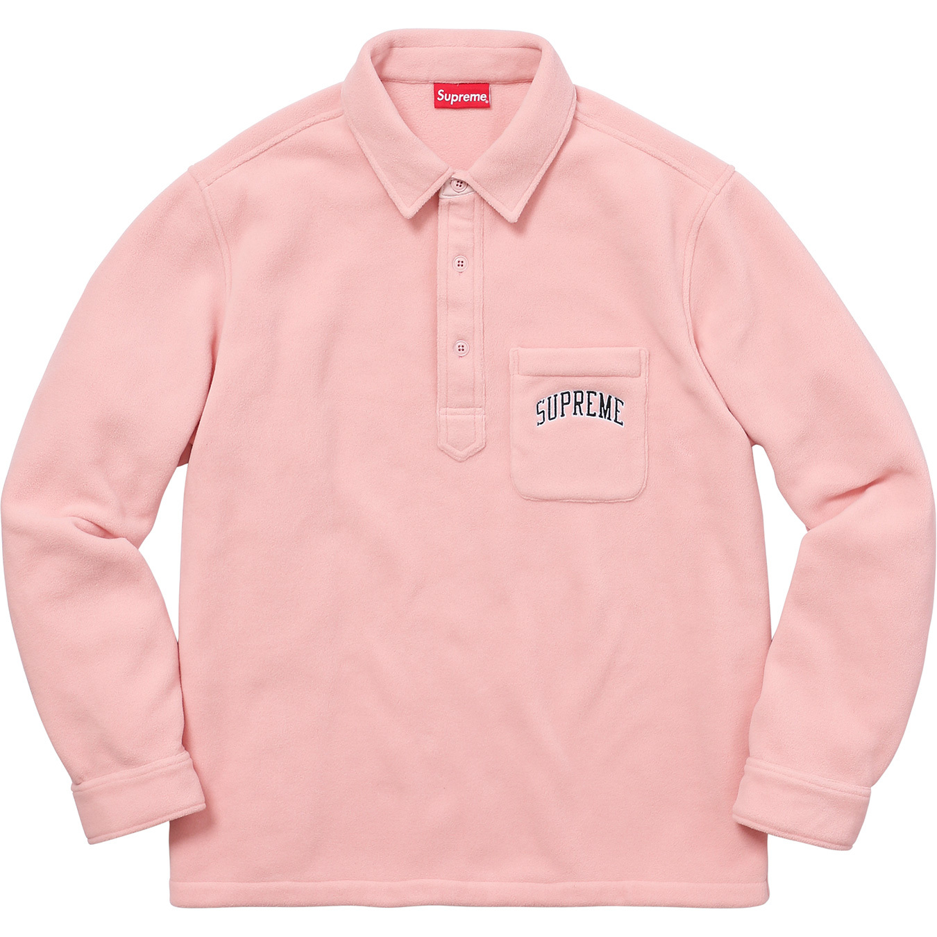 Supreme Polartec Pullover Shirt Pink メンズ - FW17 - JP
