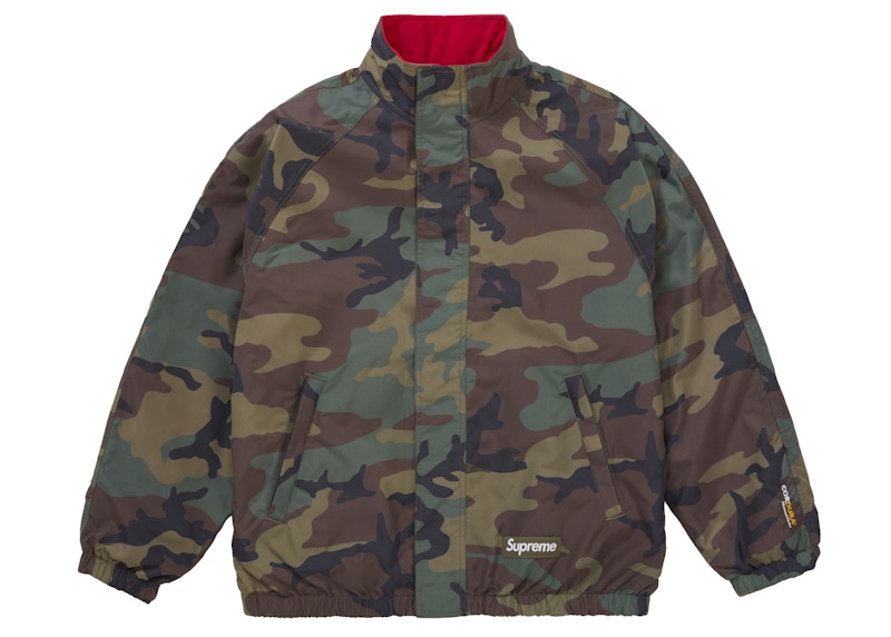 Supreme Polartec Reversible Track Jacket Woodland Camo Men's