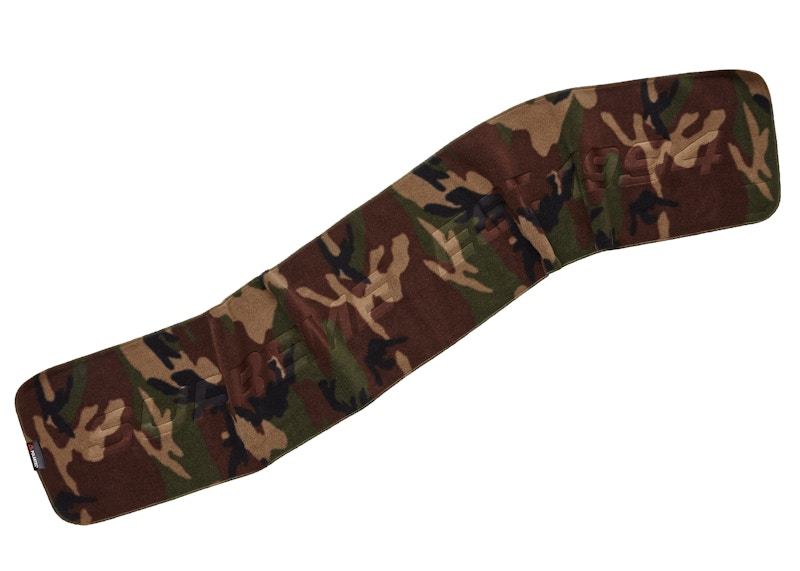 Pre-owned Supreme Polartec Scarf (fw19) In Woodland Camo