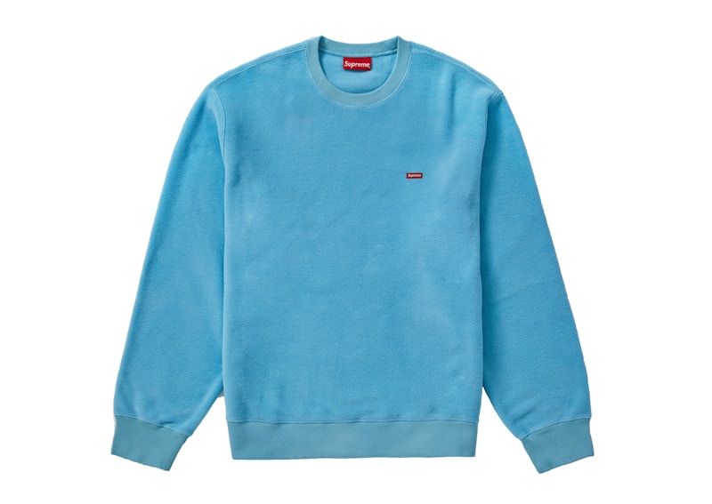 Supreme Polartec Small Box Crewneck Light Blue - FW18 Men's - US