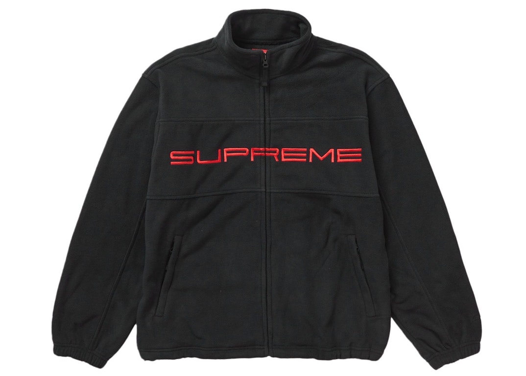 Pre-owned Supreme Polartec Zip Jacket (fw23) Black