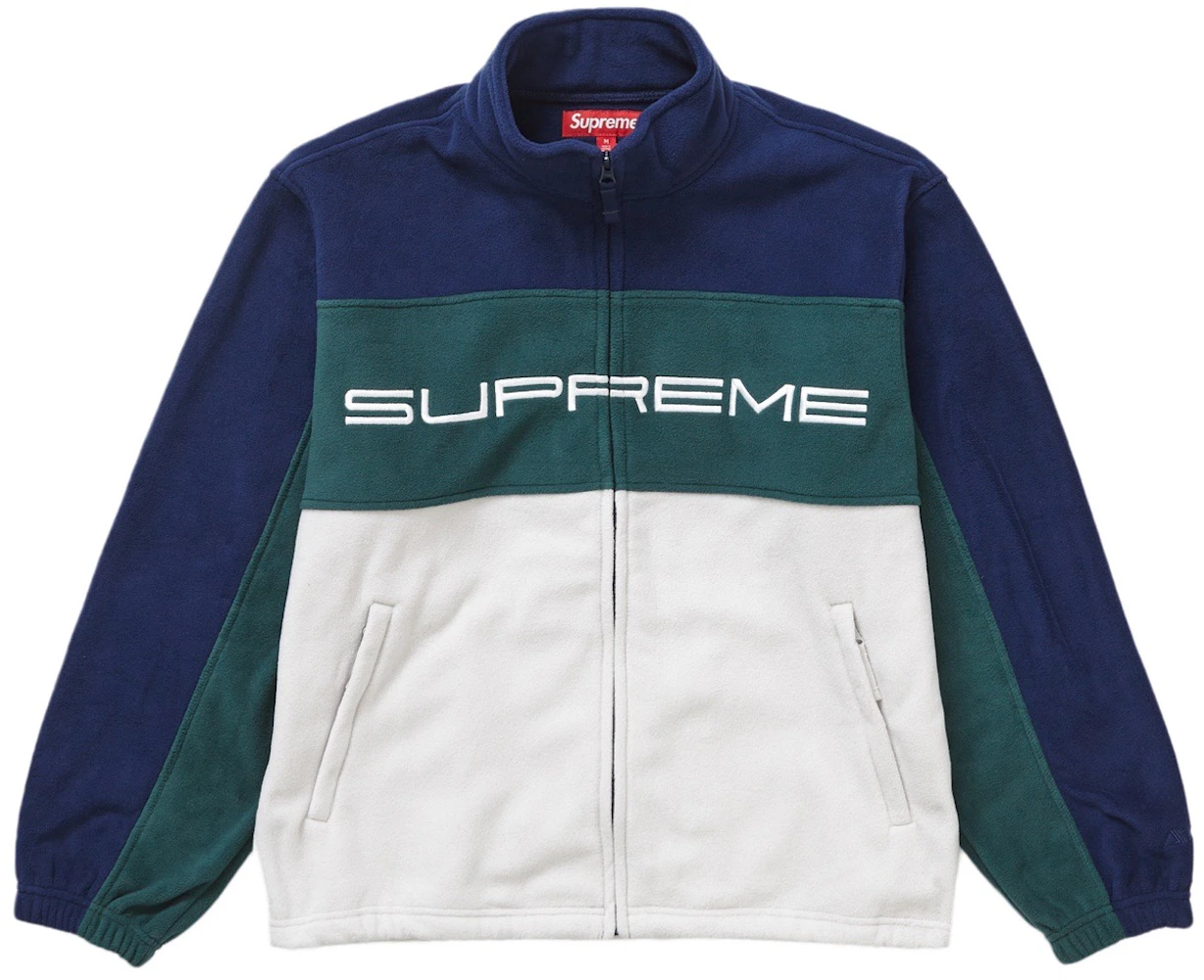 Supreme Polartec Zip Jacket (FW23) Navy Men's - FW23 - US