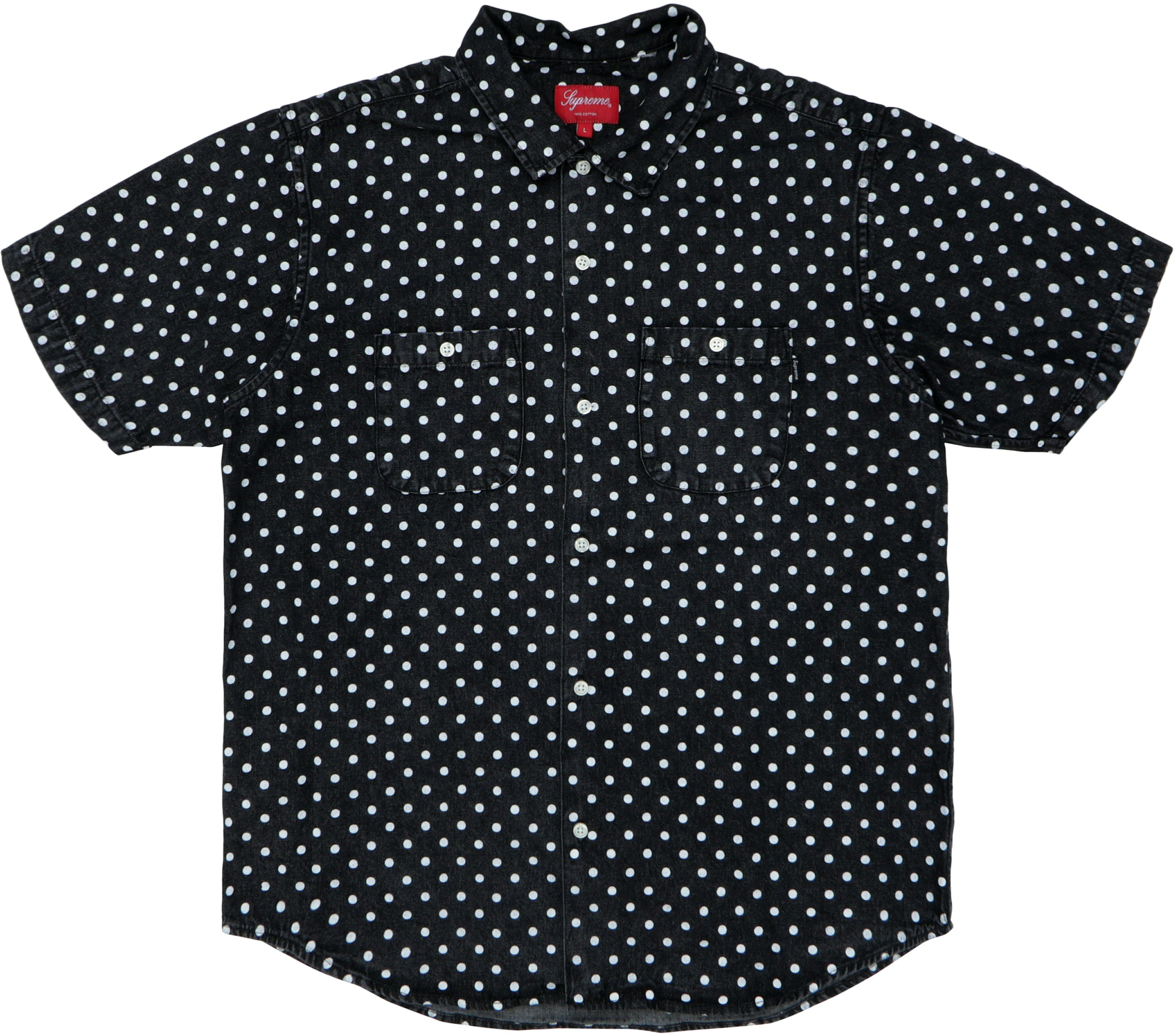 Supreme Polka Dot Denim Shirt Black - SS18